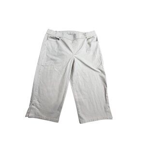Gloria Vanderbilt "Avery" Womens Size 16 All-Around Slimming Effect Capri Pants